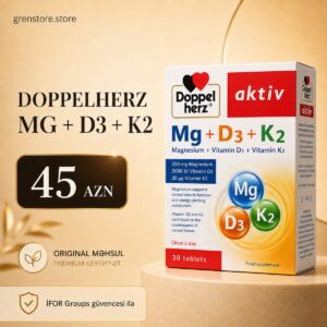 Doppelherz Magnesium + D3 + K2
